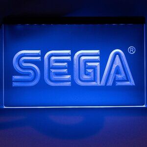 Plexiglass illuminated art sign display